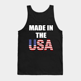 USA Flag Made In USA Tank Top